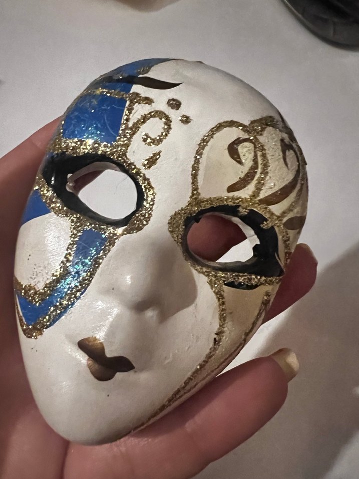 El Yapımı Dekoratif Kadın Maskesi - Görsel 4