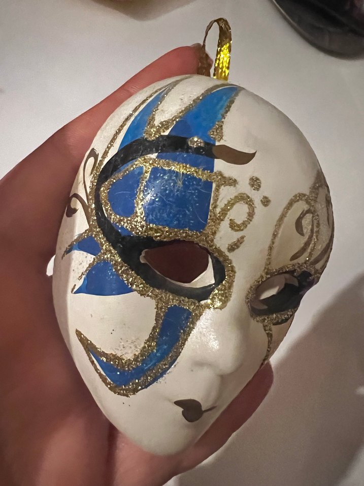 El Yapımı Dekoratif Kadın Maskesi - Görsel 3