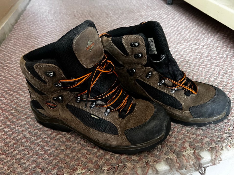 Kahverengi Gri Erkek Spor Ayakkabı Bağcığı - Görsel 2