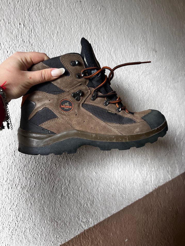 Kahverengi Gri Erkek Spor Ayakkabı Bağcığı - Görsel 5