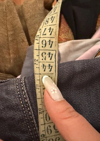 Gri Düğmeli Erkek Denim Pantolon - Görsel 7