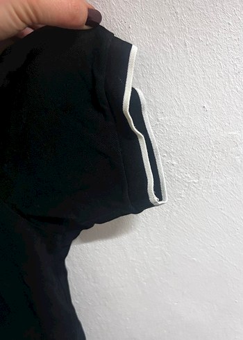 Siyah Keten Düğmeli Erkek Polo Tişört - Görsel 5