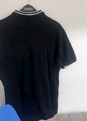 Siyah Keten Düğmeli Erkek Polo Tişört - Görsel 7