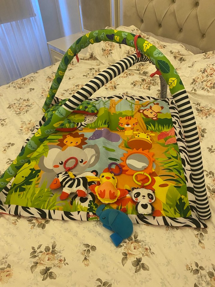 Renkli Bebek Oyun Matı Hayvan Desenli - Görsel 4