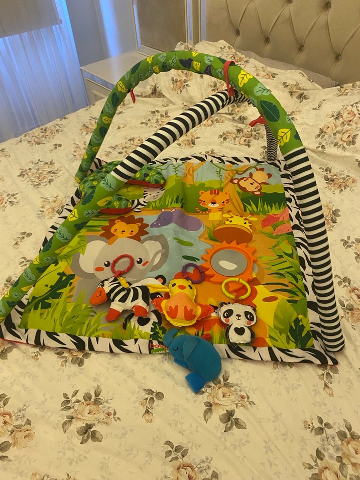 Renkli Bebek Oyun Matı Hayvan Desenli - Görsel 2