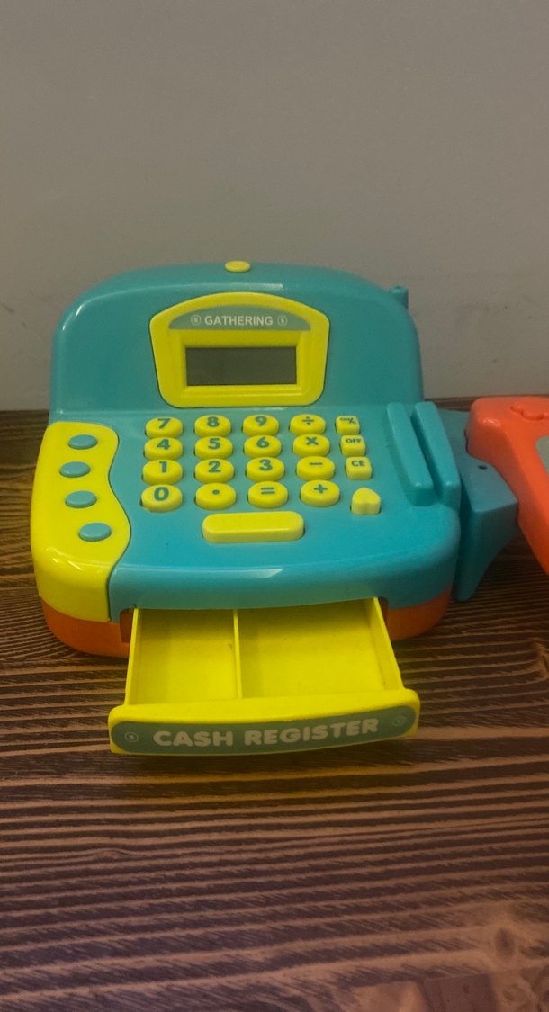 Renkli Turkuaz Oyuncak Kasa - Görsel 4