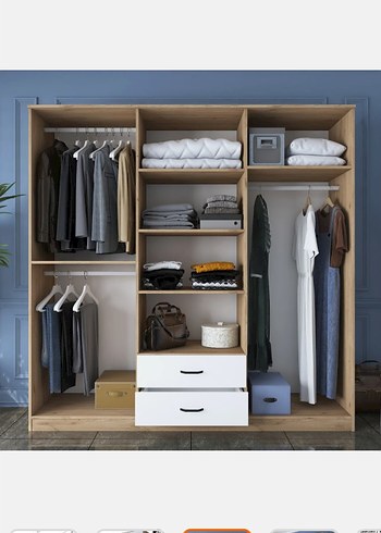 6 kapaklı gardrop - Görsel 2