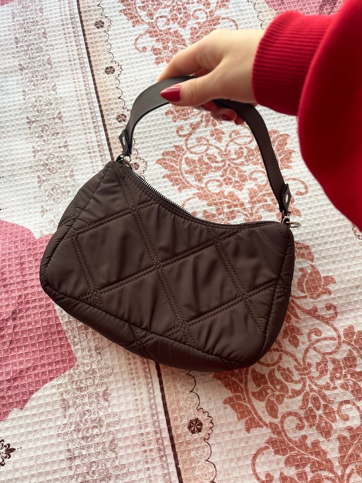 Kahverengi Tokalı Kadın Omuz Çantası - Görsel 2