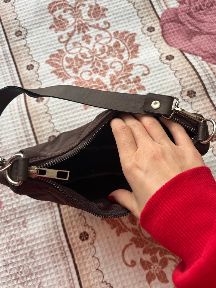 Kahverengi Tokalı Kadın Omuz Çantası - Görsel 3