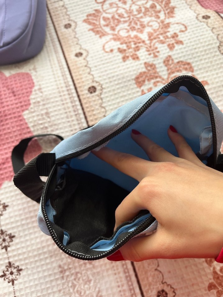 Mavi Kadın Çapraz Çanta Fermuarlı - Görsel 2