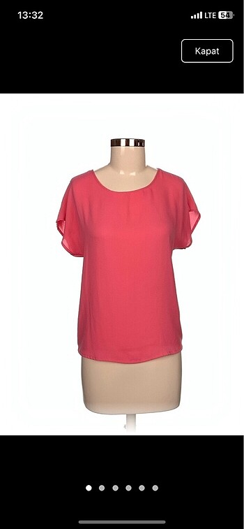 kayık yaka pembe bluz