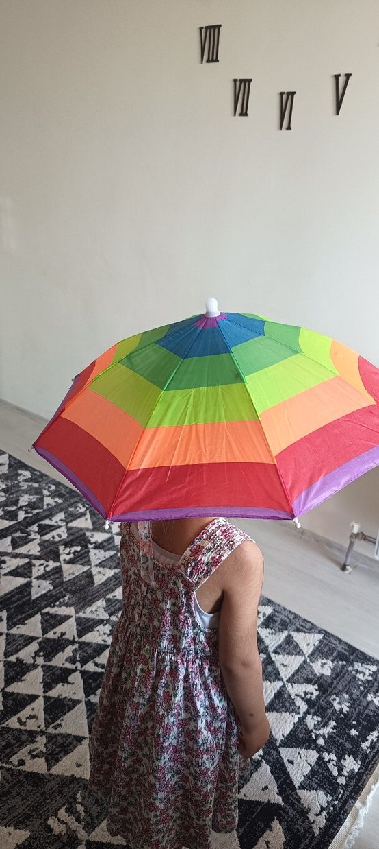çocuk ve yetişkinler için kafa şemsiyesi - Görsel 4
