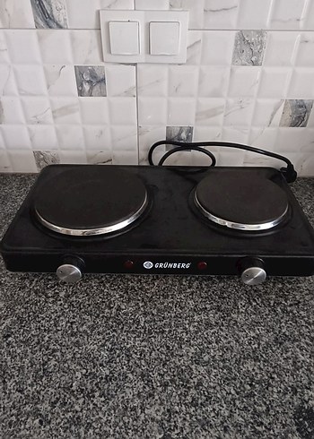 Grünberg Siyah Çiftli Elektrikli Ocak