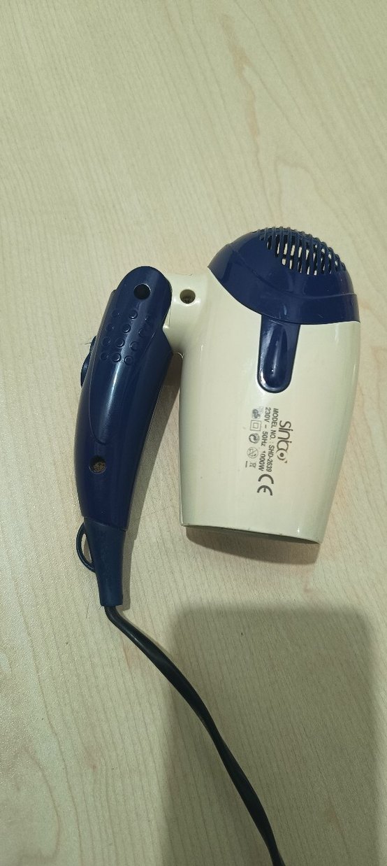 Sinbo seyahat tipi mini katlanır saç kurutma makinesi - Görsel 3