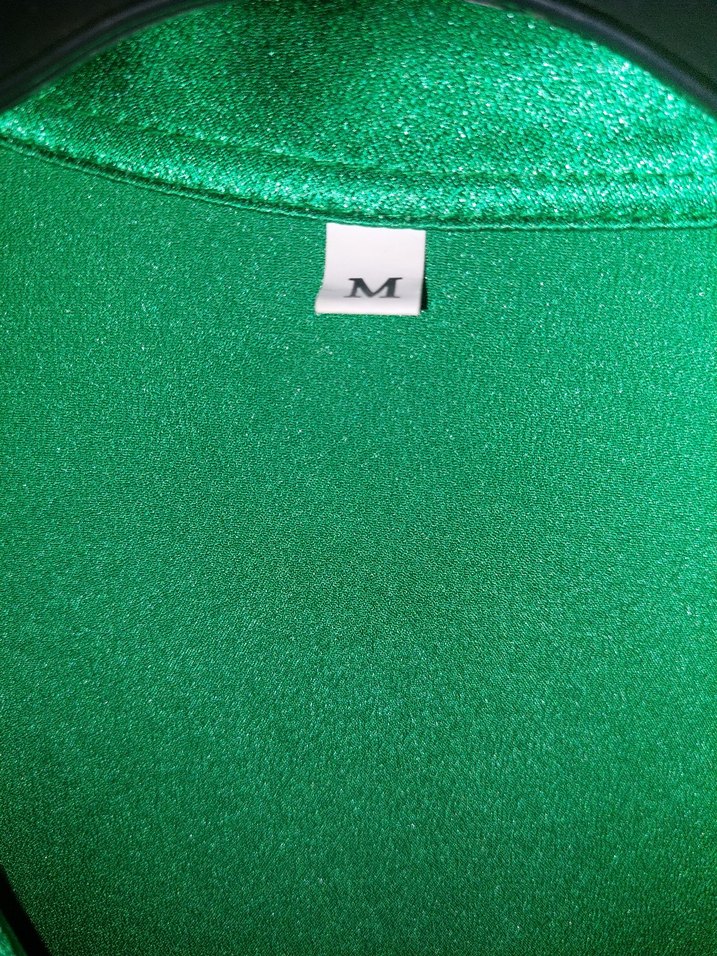 Parlak Yeşil Midi Uzun Kollu Kadın Elbise - Görsel 4