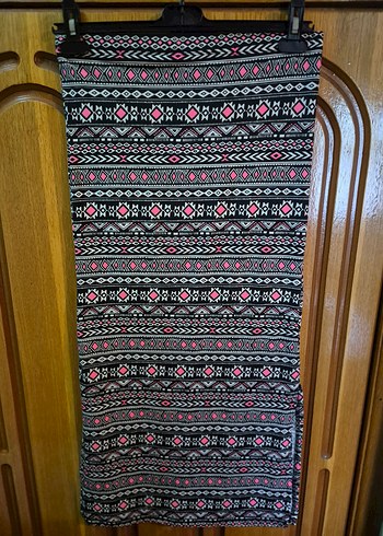 Desenli Bohem Uzun  Kadın Etek - Görsel 2