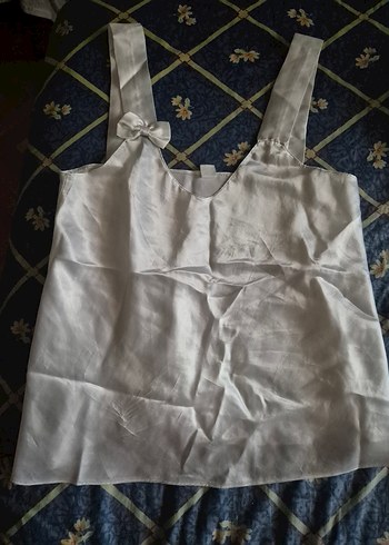 Diğer Parlak Beyaz saten baybydoll