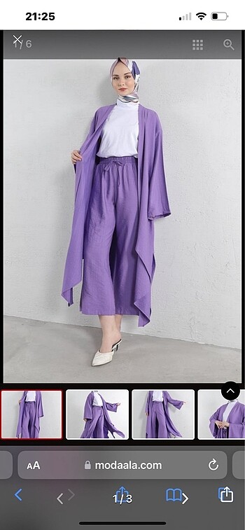 Tesettür kimono takım