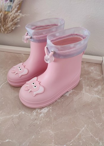 28 Beden Kız Çocuk Pembe İgor Bot Çizme