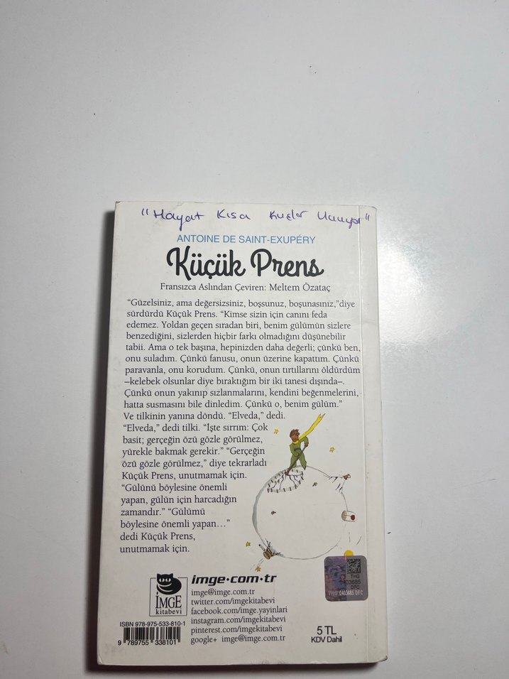 Küçük Prens - Antoine de Saint-Exupéry - Görsel 3