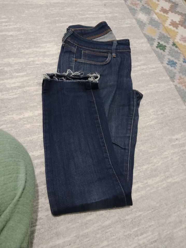 mavi Normal Boy Kadın Kot Pantolon - Görsel 2