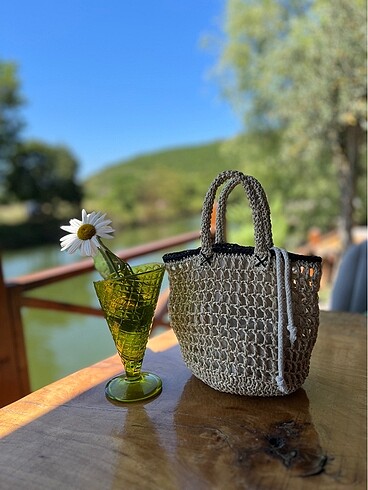 Kağıt ip mini torba çanta