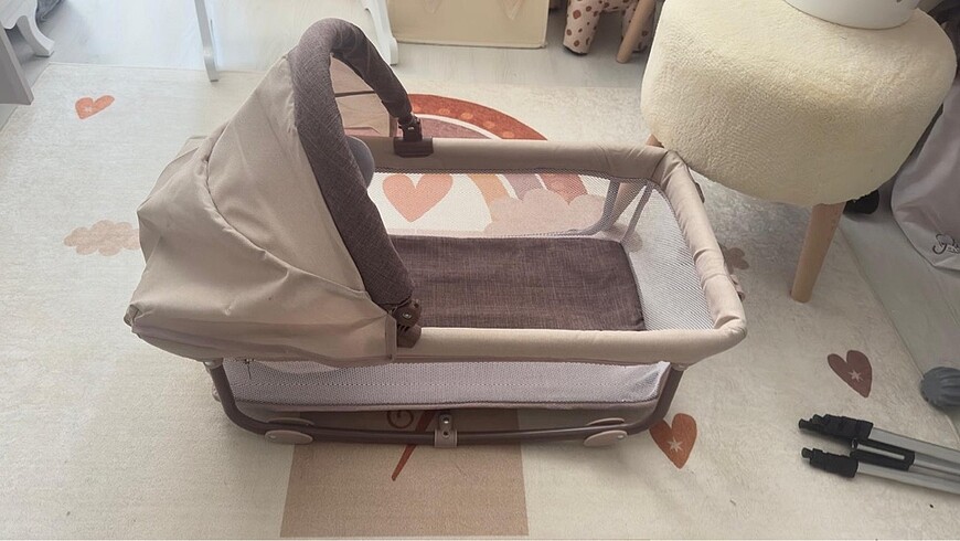 Bebek sallanan mini beşik sepet