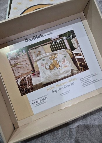 Bebek Nevresim Takımı - Aslan Kral Desenli - Görsel 2