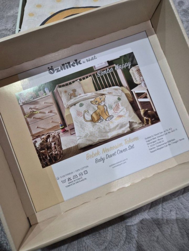 Bebek Nevresim Takımı - Aslan Kral Desenli - Görsel 2