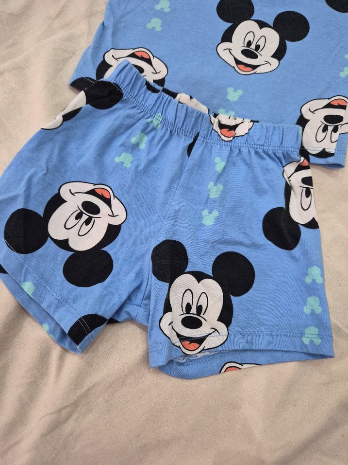 Mickey Mouse Desenli Mavi Bebek Takımı - Görsel 4