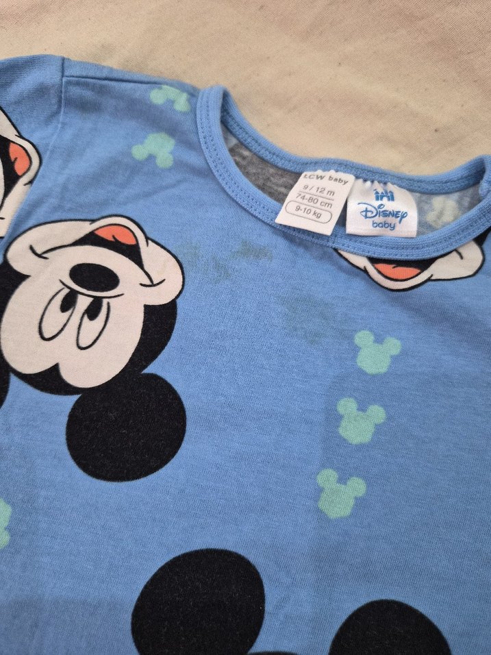 Mickey Mouse Desenli Mavi Bebek Takımı - Görsel 2