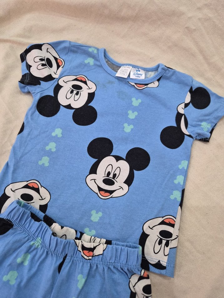 Mickey Mouse Desenli Mavi Bebek Takımı - Görsel 3