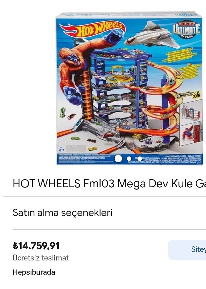 Hotwheels ultimate garage - Görsel 2