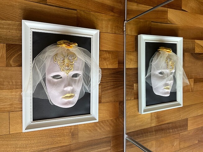 Tasarımcı El Boyaması, 3Boyutlu,Dekoratif Masklar