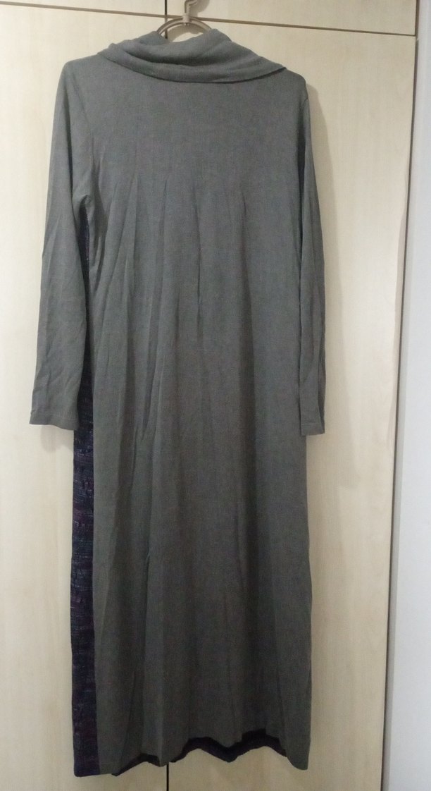 Gri Bağcıklı Uzun Kadın giy-çık. S-M beden uyumlu - Görsel 5