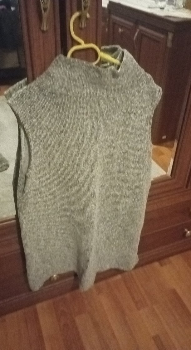 Nakışlı Gri Triko Kadın süveter. Ürün hiç kullanılmadı. - Görsel 5