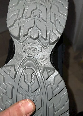 Gri Erkek Spor Ayakkabı Velcro Bantlı - Görsel 2