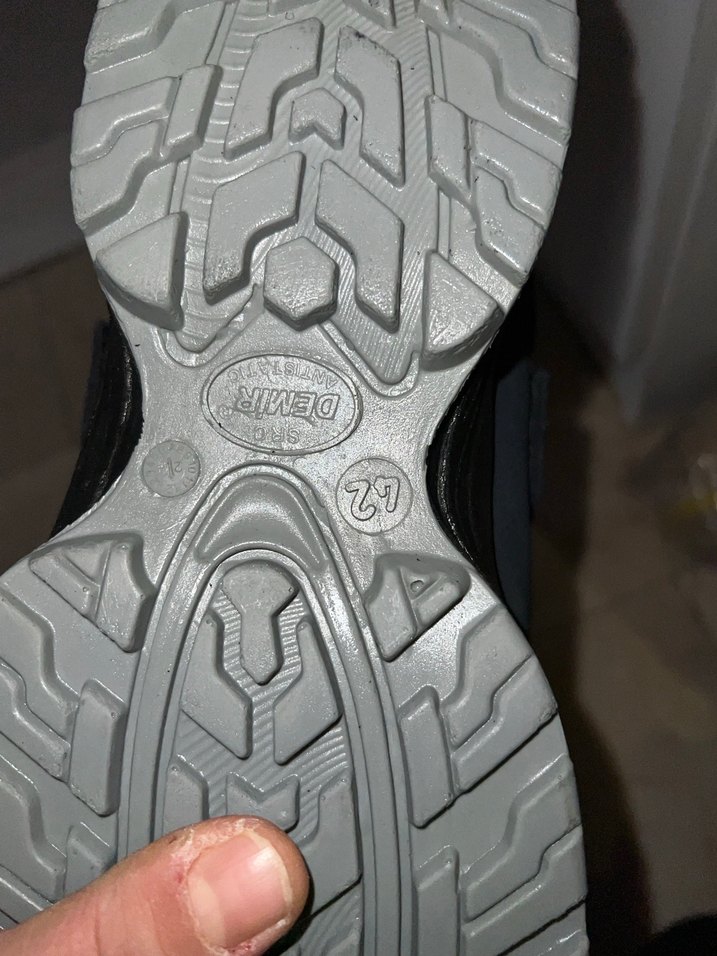 Gri Erkek Spor Ayakkabı Velcro Bantlı - Görsel 2