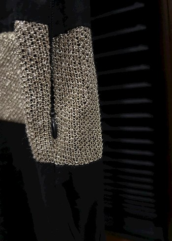 Uzun Siyah Gotik Kadın Abiye Elbise - Görsel 3