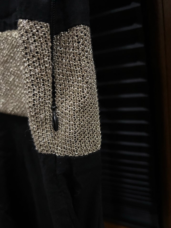 Uzun Siyah Gotik Kadın Abiye Elbise - Görsel 3