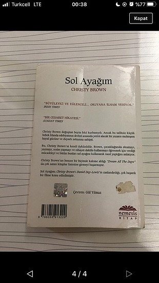 Sol Ayağım-Kitap