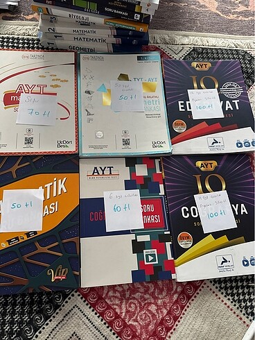 TRT ayt soru bankası test kitap