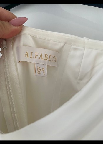 Alfabeta Beyaz Uzun Klasik Gelinlik