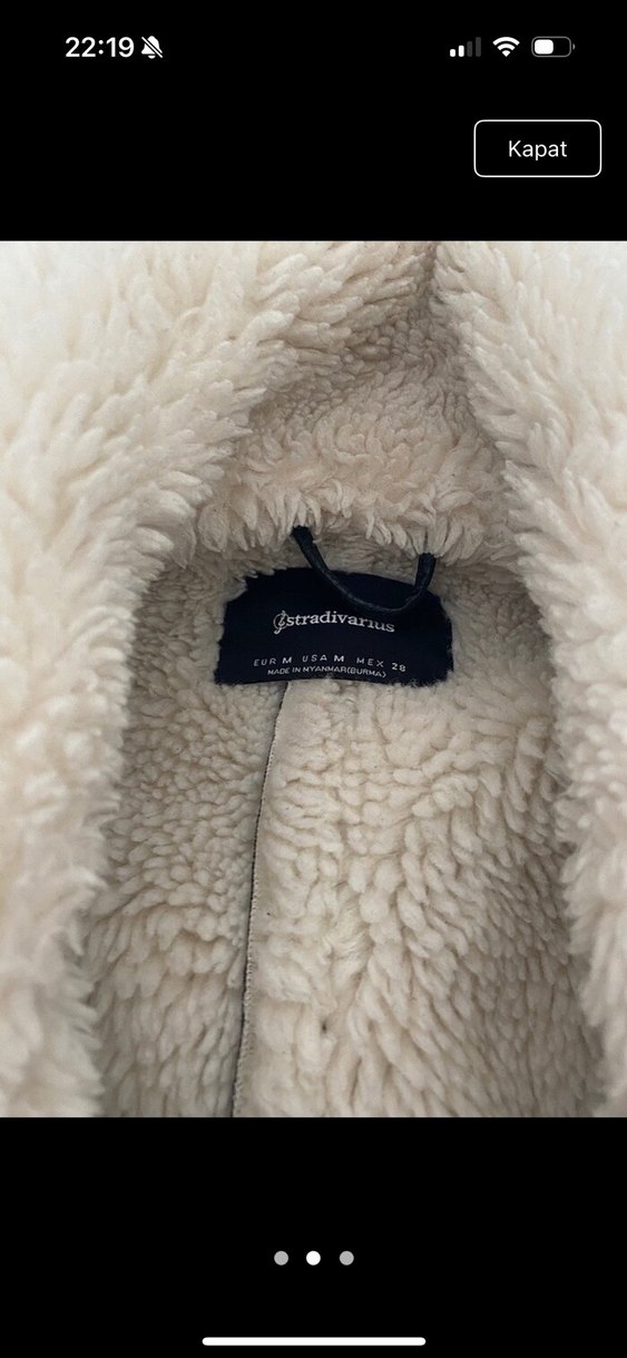 Kürklü Siyah Deri Biker Ceket - Görsel 2