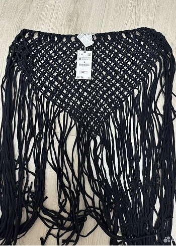 Zara bağlamalı makrome plaj elbisesi - Görsel 4