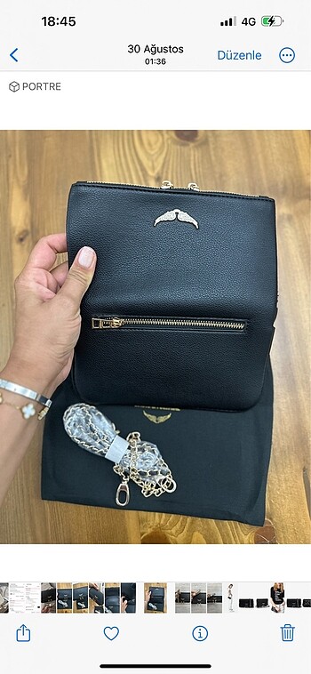  Beden siyah Renk mini boy gold aksesuarli