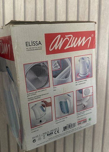 Arzum Elissa 1.7L Mavi Su Isıtıcı - Görsel 3