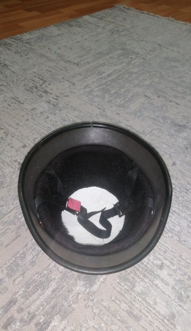 Siyah Kamuflaj Desenli Motosiklet Kaskı - Görsel 3