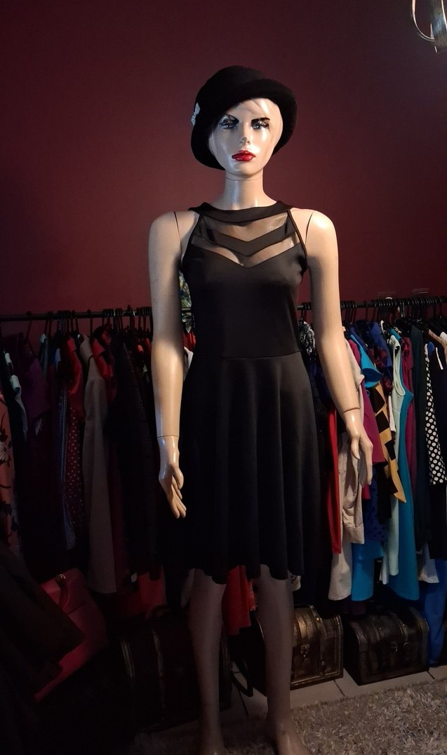 Siyah tül detaylı kiloş abiye elbise - Görsel 2