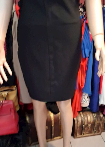 Üst kısmı tül üzerine nakışlı abiye elbise - Görsel 6